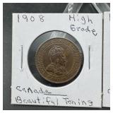1908 & 1909 Canadian Large Cents