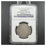 1836 Lettered Edge Capped Bust Half Dollar - AU De