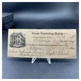 1923 First National Bank of Springs, Texas Check