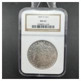 1899-O Morgan Silver Dollar - NGC MS62
