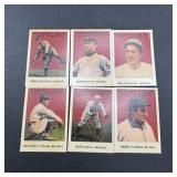 Six 1915 Cracker Jack Replica Baseball Cards