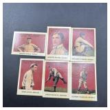 Six 1915 Cracker Jack Replica Baseball Cards