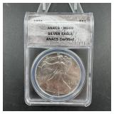 1998 American Silver Eagle - ANACS MS69
