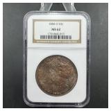 1884-O Morgan Silver Dollar - Graded MS62 - Toned