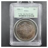 1884-O Morgan Silver Dollar - Graded MS64 - Toned