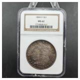 1884-O Morgan Silver Dollar - Graded MS62