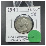 1941 Washington Silver Quarter - High Grade