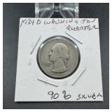 1934-D Washington Silver Quarter