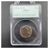 1954-S/D Jefferson Nickel - Old Rattler Holder - G