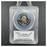 2000-S New Hampshire Proof Quarter ï¿½ PCGS PR69DCAM