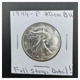 1944 Walking Liberty Silver Half Dollar