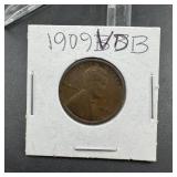 1909 VDB Wheat Cent