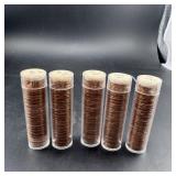 (5xBid) 5 Rolls of 1964 BU Pennies - 5ï¿½