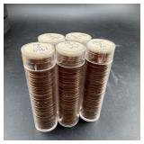 (5xBid) 5 Rolls of 1964 BU Pennies - 5ï¿½