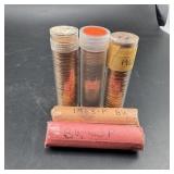 (5xBid) 5 Rolls of 1963 BU Pennies - 5ï¿½