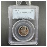 1986-S Jefferson Nickel ï¿½ PCGS PR69DCAM