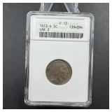 1913-S Type 2 Buffalo Nickel - Soap Box - Graded F