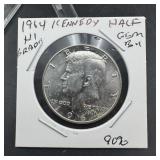 1964 Kennedy Silver Half Dollar - High Grade