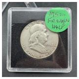 1952 Franklin Silver Half Dollar - In Case