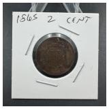 1865 U.S. Two-Cent Piece