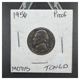 1956 Jefferson Nickel - Toned Proof