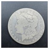 1890-CC Morgan Silver Dollar