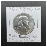 1957-D Franklin Silver Half Dollar