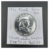 1956 Franklin Silver Half Dollar Proof