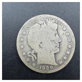 1899-S Barber Silver Half Dollar