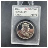1956 Accugrade Franklin Silver Half Dollar - Grade