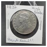 1832 Capped Bust Silver Half Dollar
