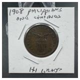 1908 Philippines 1 Centavo - High Grade