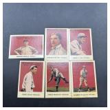 Six 1915 Cracker Jack Replica Baseball Cards