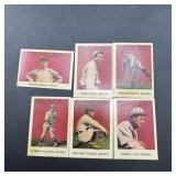 Six 1915 Cracker Jack Replica Baseball Cards