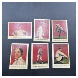 Six 1915 Cracker Jack Replica Baseball Cards