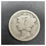 1928 Mercury Silver Dime