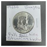1963-D Franklin Silver Half Dollar