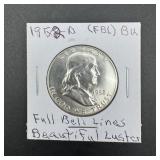 1952-S Franklin Silver Half Dollar - Key Date