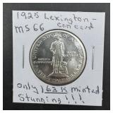 1925 Lexington-Concord Commemorative Silver Half D