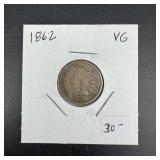 1862 Indian Head Cent