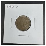 1863 Indian Head Cent
