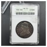 1832 Capped Bust Half Dollar - Soap Box - Graded A