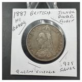1887 Great Britain Silver Florin - High Grade