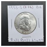 1953-S Franklin Silver Half Dollar