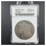 1893-CC Morgan Silver Dollar - Soap Box - Graded G