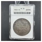 1903-S Morgan Silver Dollar - Soap Box - Graded VF