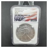 2015-W Burnished American Silver Eagle - NGC MS69