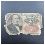 1874 25-Cent Fractional Currency Note