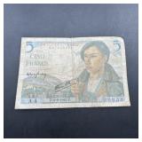 1943 WWII France Berger Note