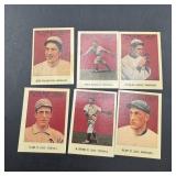 Six 1915 Cracker Jack Replica Baseball Cards